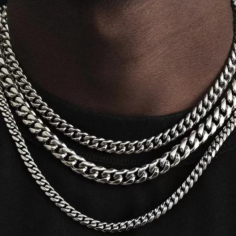 Punk Curb Cuban Necklaces