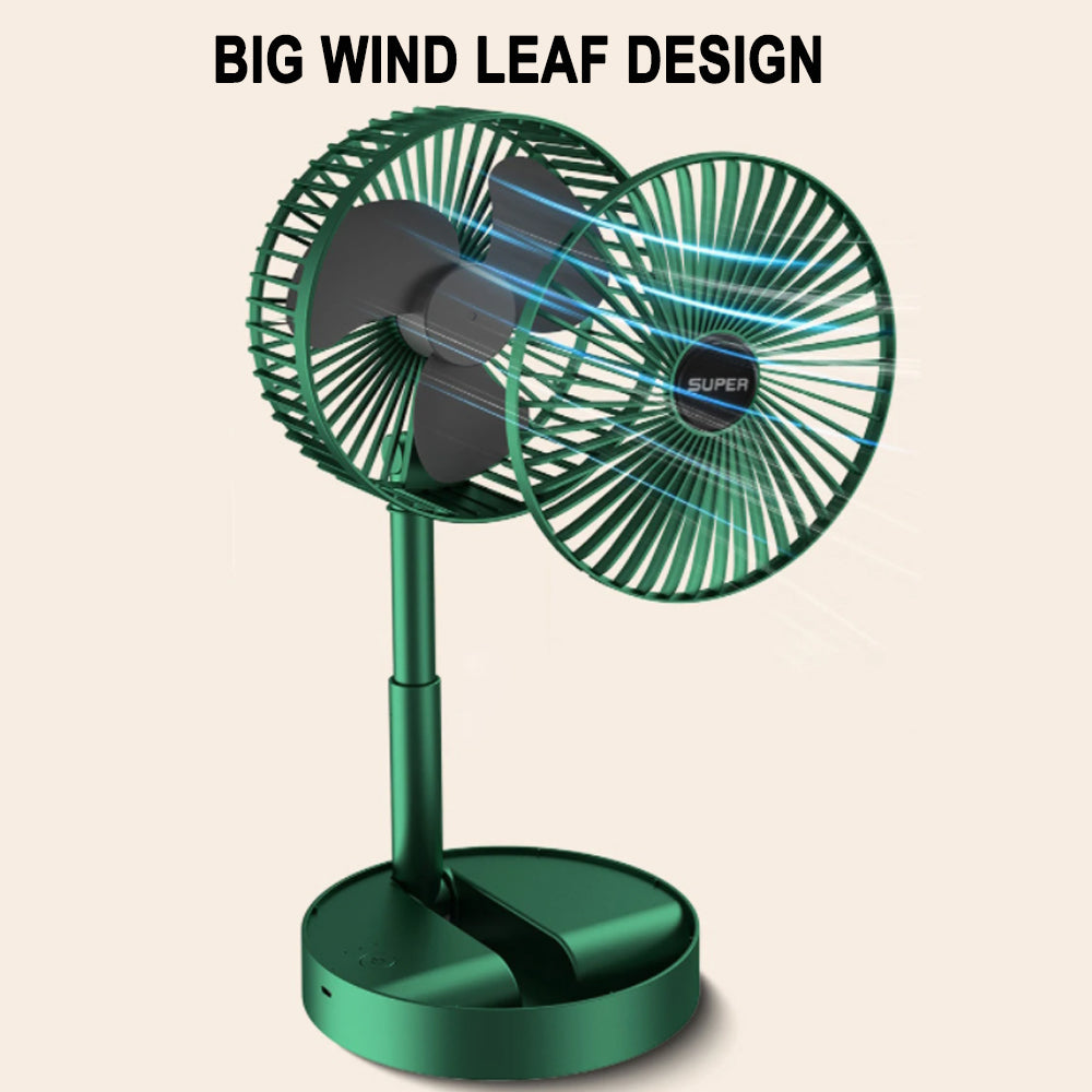 Mini Foldable USB Rechargeable Desk Fan Portable Telescopic Fan_6