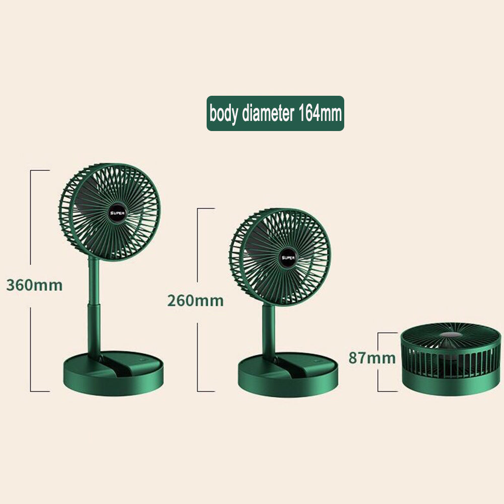 Mini Foldable USB Rechargeable Desk Fan Portable Telescopic Fan_14