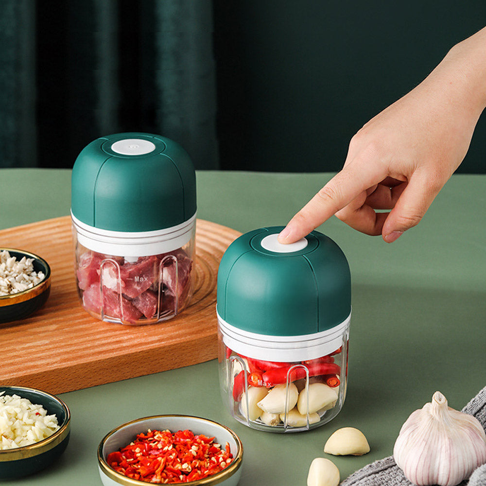 USB Rechargeable Electric Mini Food Processor Garlic Chopper_6